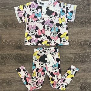 NWT Zara Kids Disney Minnie Matching Set